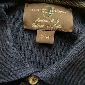 Extra Fine Merino Wool Blue collared Sweater